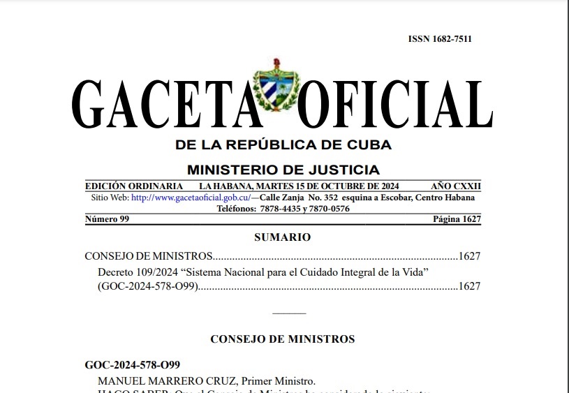 Publicada en Gaceta Oficial nueva normativa sobre cuidadores